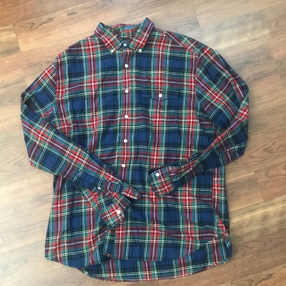 Long Sleeve Gap Plaid Shirt